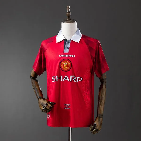 Camiseta de fútbol Manchester United 1996/97 LOCAL MANGA CORTA VERSION FAN